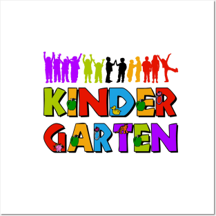 Cute and Fun Kindergarten School Graduation/Entrance Design Posters and Art